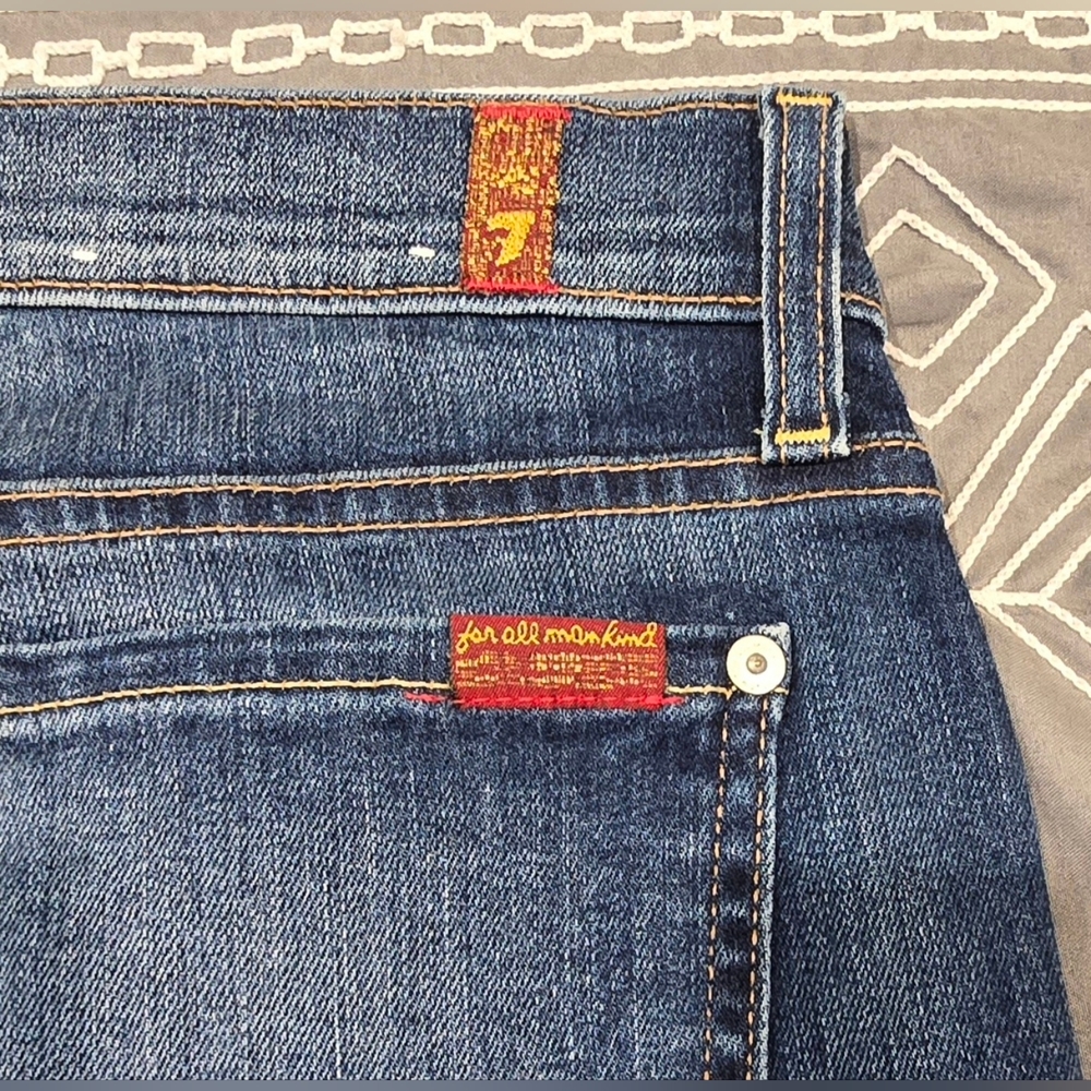 7 For All Mankind The Ankle Skinny Jeans Size 28 - Picture 5 of 8